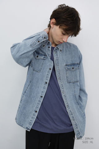 UNISEX CLASSIC DENIM SHIRT LIGHT BLUE