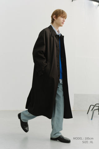 UNISEX REFINED MAC COAT BLACK