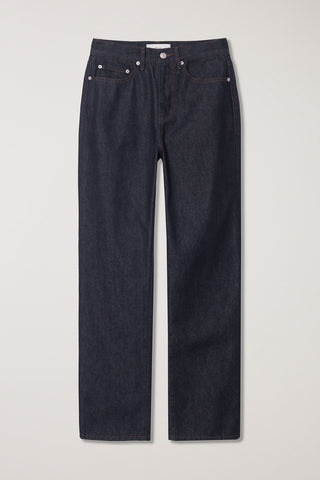 ESSENTIAL STRAIGHT FULL LENGTH JEANS RAW DENIM