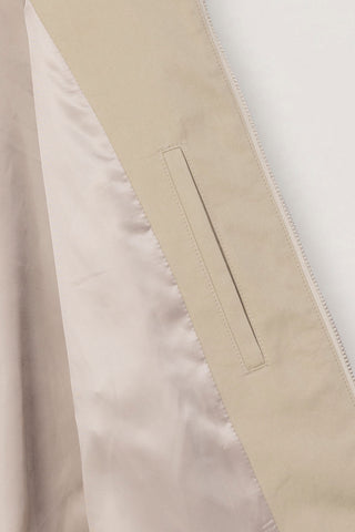 UNISEX VOLUME HARRINGTON JACKET BEIGE