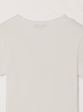 CLASSIC SCOOP NECK TOP IVORY