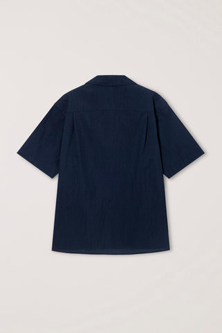 UNISEX OPEN COLLARED SHIRT NAVY