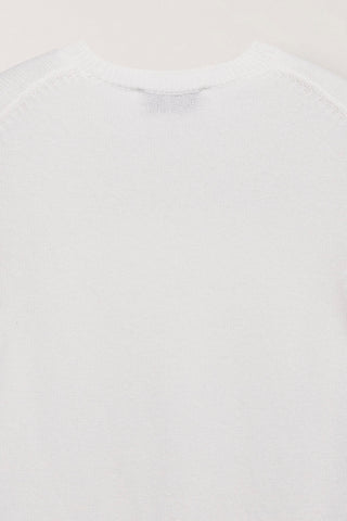 HALF SLEEVE KNIT TOP IVORY