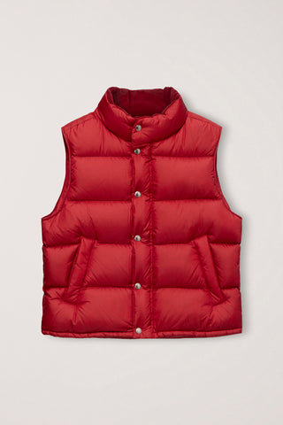 UNISEX GOOSE DOWN VEST RED