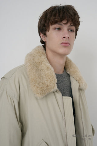 UNISEX FLIGHT PADDED JACKET BEIGE