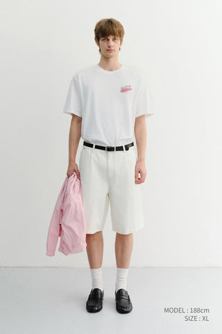 UNISEX SUMMER HOLIDAY SURF BOARD T-SHIRT OFF WHITE