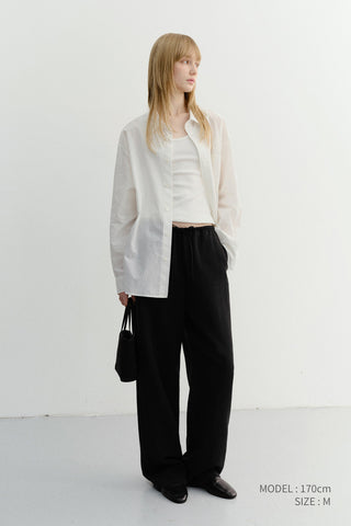 UNISEX SUMMER BREEZE STRIPED OVERSHIRT WHITE