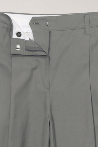PLEATED CHINO SLACKS KHAKI