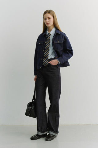 STRIPED TIE OLIVE