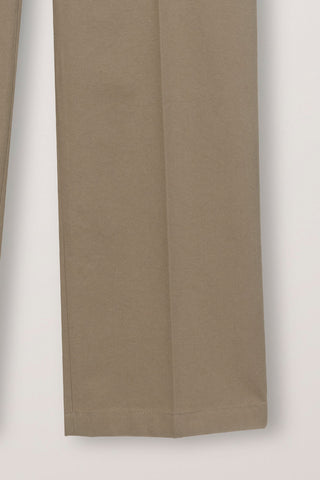 SUMMER STRAIGHT CHINO SLACKS DARK BEIGE