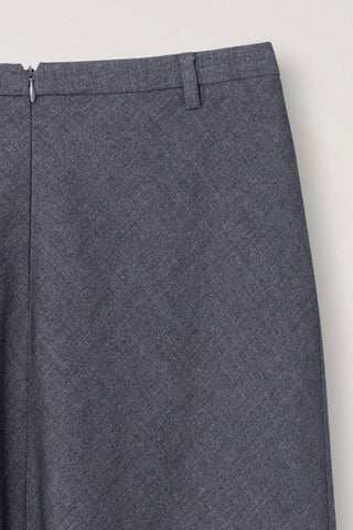 FLUID LONG SKIRT MELANGE GREY