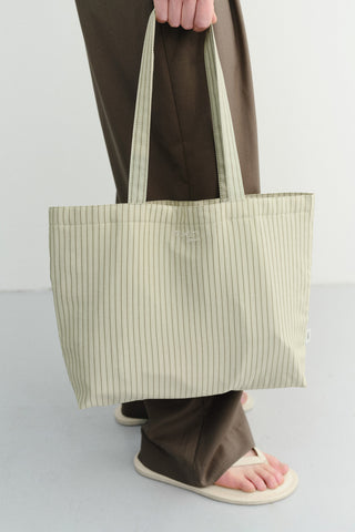 STRIPE EASY SHOPPER OLIVE STRIPE