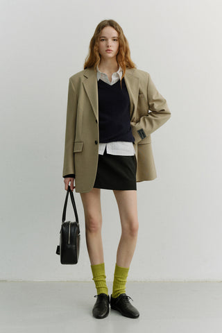 CLASSIC LOGO SOCKS OLIVE