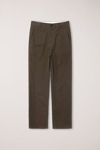 STRAIGHT CHINO SLACKS BROWN