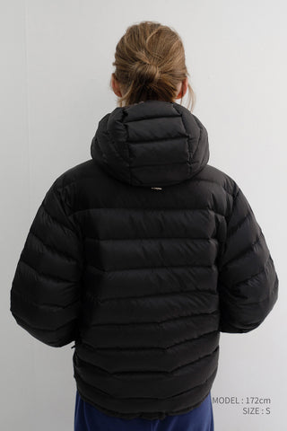 UNISEX LIGHT GOOSE DOWN JACKET BLACK