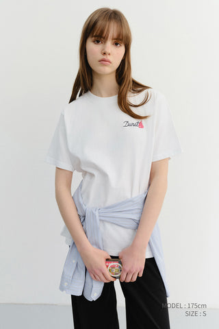 UNISEX MARINE LOGO T-SHIRT OFF WHITE