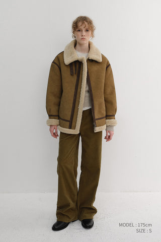 UNISEX B-3 SHEARLING JACKET CAMEL