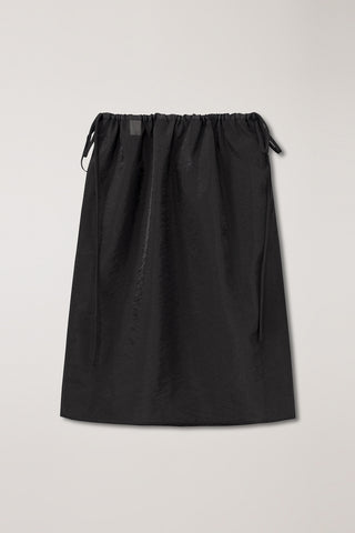 SEE-THROUGH LAYERING SKIRT BLACK