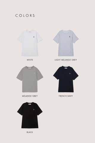 UNISEX LOGO CREASE T-SHIRT BLACK