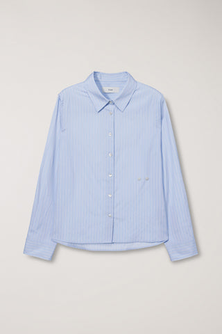 2-WAY ESSENTIAL STRIPED SHIRT SOFT BLUE STRIPE