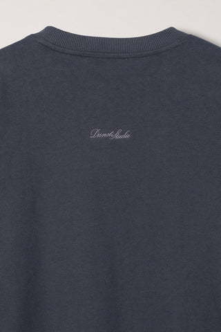 UNISEX SLOGAN SWEATSHIRT CHARCOAL GREY