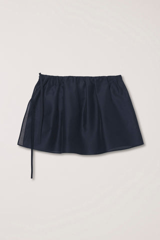 LAYERED VOLUME SKIRT NAVY