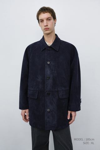 UNISEX LILY ALTER-SUEDE HALF JACKET BLUE NAVY
