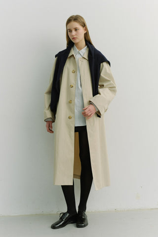UNISEX REFINED MAC COAT BEIGE