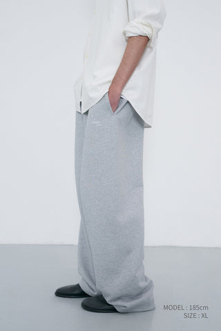 UNISEX STRAIGHT SWEATPANTS MELANGE GREY