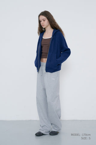 UNISEX STRAIGHT SWEATPANTS MELANGE GREY