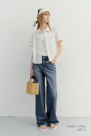 SUMMER RELAXED WIDE JEANS CLASSIC BLUE